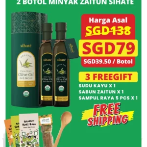Minyak Zaitun Sihate - Set Combo 2 Botol
