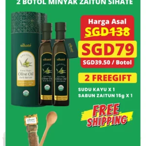 Minyak Zaitun Sihate - Set Combo 2 Botol